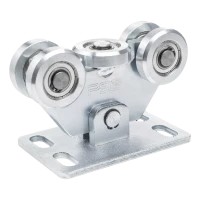 Tolókapu 80-as futómű tolókapuhoz – 5 görgős, acél görgők