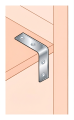 Bútorszögvas KW 30 30x30x14x1,5 tűzihorganyzott 000-350 (3)