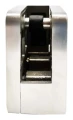 Üvegrögzítő 45x45x26 mm pin tartóval üveg 6–10,76 mm AISI 304 sík rendszer szatén 000-268 (2)