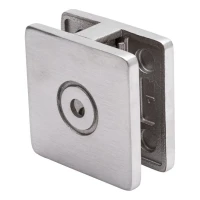 Üvegfogó 8-10 mm 60x60x28 mm AISI 304 sík rendszer, szatén