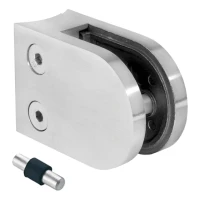 Üvegfogó 6-10,76 mm 50x40x26 mm pinnel AISI 304 rendszer 48,3 mm szatén