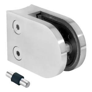 Üvegrögzítő 6-10,76 mm 50x40x26 mm pin AISI 316 rendszer 42,4 mm szatén