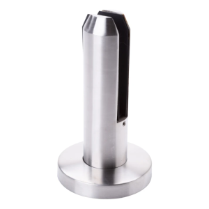 Függőleges üveg tartó spigot 12-17,52 mm fi 48 mm H=182 mm AISI 304 szatén