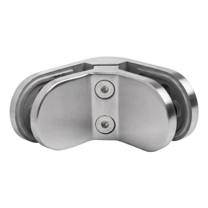 Üvegfogó 6-12,76 mm 90° ovális 82x45x30 mm pin AISI 304 szatén