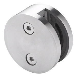 Üvegrögzítő 8-12,76 mm egyoldalas fi 60 mm AISI 304 sík rendszer szatén