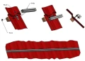 Alumínium sín 625cm 40x40 T-csavarhoz Eloxált PV-01-11-AN (2)