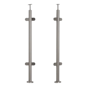 Középső korlátoszlop fi 42,4x1060/1102,4 mm/ 4 üvegfogató
