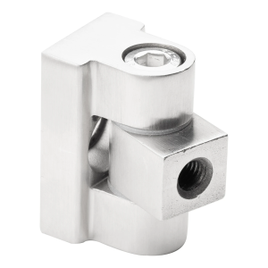 180°-os zsanér üvegtartóhoz 45 x 45 x 26 mm AISI304, szatén