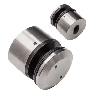 Pontszerű üvegtartó 8-16,76mm üveghez fi 48/26/M10x38 AISI304 kulcsos rendszer lapos szatén