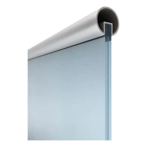 Kozza alumínium kerek korlát Ø40 mm üvegkorláthoz – 12–13,52 mm üveg, 5 m