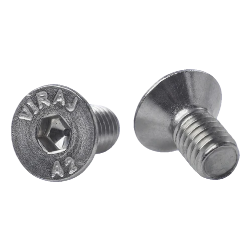 Süllyesztettfejű csavar M6x12 mm A2 DIN 7991 – hatszögű belső kulcs, rozsdamentes acél 000-814 (1)