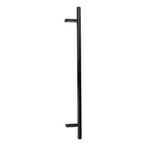 PSG egysoros kerek fekete ajtófogantyú 32×1200 mm AISI 304 – 45°-os rögzítés