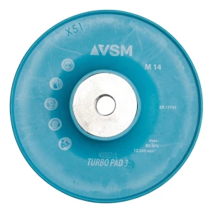 VSM Turbo Pad 3 – bordás alátét fibertárcsákhoz 125 mm M14