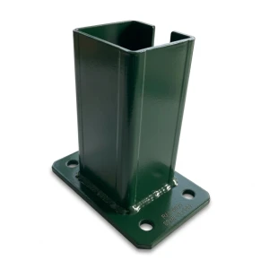 Kerítésoszlop talp 80x80 mm 8 mm zöld