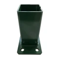 Kerítésoszlop talp 80x80 mm 8 mm zöld 000-787 (3)