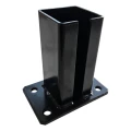 Oszlop alapzat kerítésoszlophoz 80x80 mm 8 mm fekete 000-786 (2)
