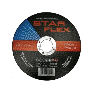 Star Flex – vágókorong acélhoz és INOX-hoz 125×1,0 mm WA60T-BF 41-es típus