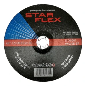 Star Flex – csiszolótárcsa (lecsiszoláshoz) 230 × 6,0 mm T27 acél és INOX