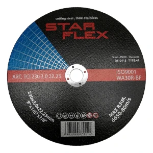Starflex vágótárcsa acélhoz és INOX-hoz 230 × 3,0 mm 41-es típus