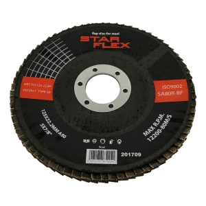 Star Flex lamellás csiszolótárcsa hajlított T29 125 mm acélhoz – szemcseméret 80