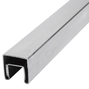 PSG Üvegre szerelt korlát 40x40 mm AISI 304 szatén - 2500 mm