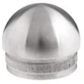Kozza ellipszoidális befejező kupak beütős 42,4 mm korlátcsőhöz – AISI 304 szatén acél 001-095 (1)
