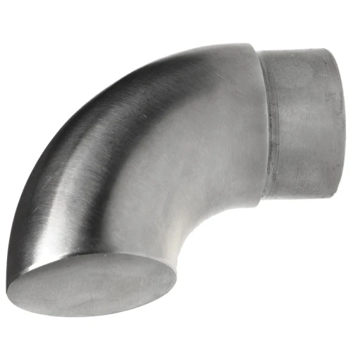 Zárt korlát könyök 42,4 mm-es csőhöz – AISI 304 rozsdamentes acél szatén 001-102 (1)