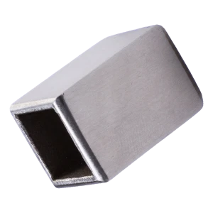 Korlátpálca végzáró kupak 10x10 mm AISI 304 szatén