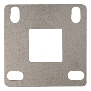 Korlátoszlop talp hegesztéshez 100x100 mm – 40x40 rendszer, AISI 304 rozsdamentes acél