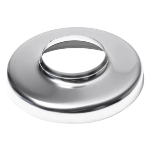 Takarózetta peremmel 40 mm átmérőjű csőhöz – AISI 304 rozsdamentes acél fényes
