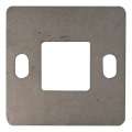 Korlátoszlop alapja hegesztéshez 100×100 mm – AISI 304 rozsdamentes acél, 40×40 rendszer 001-162 (1)