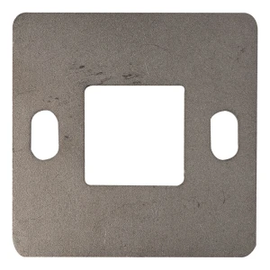Korlátoszlop alapja hegesztéshez 100×100 mm – AISI 304 rozsdamentes acél, 40×40 rendszer