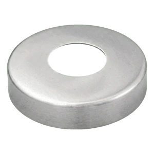 Takarózsetka kerek rozsdamentes korláthoz – Ø42,4 mm cső, szatén AISI 304