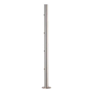 PINOX – középső korlát oszlop felfegyverezetlen ⌀42,4 × 881 mm, rozsdamentes acél szatén