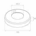 PSG saroktámasz korlátoszlop AISI 304 acélból ø42,4 mm H1060 mm ø12 mm-es rudak fogadására szolgáló tartókkal 001-206 (6)
