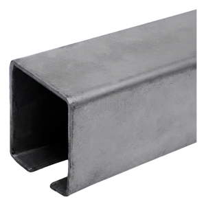 PSG futósín U-acél tolókapukhoz 80×80 mm – 7000 mm