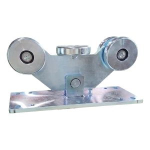 PSG tolókapu futómű 5 görgős 140 mm sínhez – acél görgők ⌀126 mm